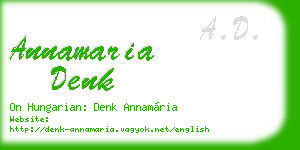 annamaria denk business card