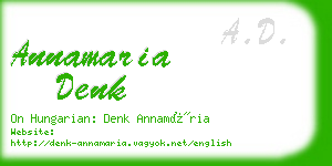 annamaria denk business card